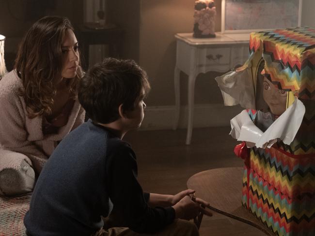 Aubrey Plaza and Gabriel Bateman star in Orion Pictures' Child’s Play. Picture: Supplied