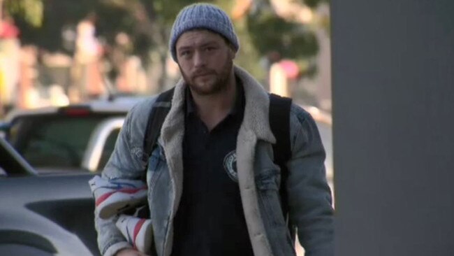 Jack Steven arrives at Geelong training. Picture: Twitter