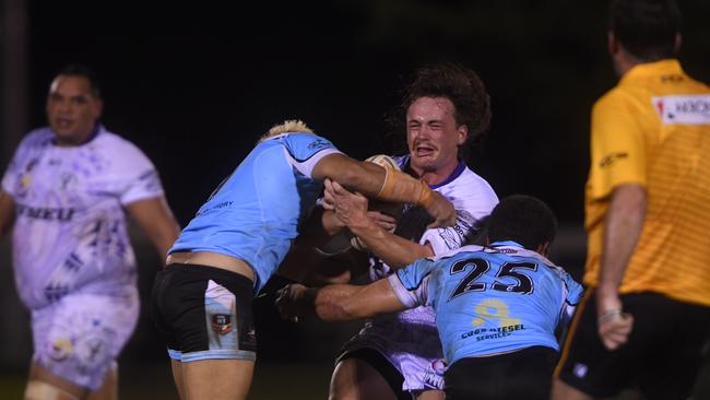 Sharks vs Darwin Brothers in the Humpty Dumpty Foundation round of 2022 NRLNT season. Picture: (A)manda Parkinson