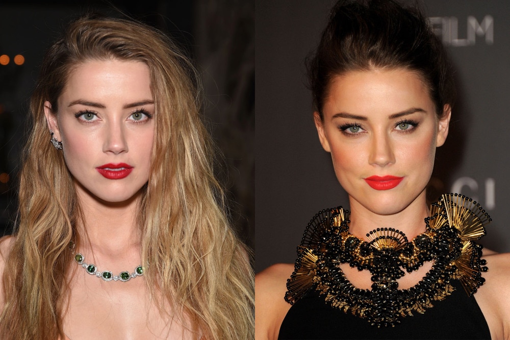 <h2><strong>Amber Heard</strong></h2><p>Heard has flip-flopped between dark and lighter hues all her career, however, as of&nbsp; late, she seems to have settled on blonde.</p><p>&nbsp;</p><p><em><strong>Before it&rsquo;s in fashion, it&rsquo;s in&nbsp;</strong></em><strong>Vogue</strong><em><strong>. Sign up to the&nbsp;</strong></em><strong><a href="https://www.newsletters.news.com.au/vogue" target="_blank" rel="noopener">Vogue&nbsp;</a></strong><em><strong><a href="https://www.newsletters.news.com.au/vogue" target="_blank" rel="noopener">newsletter</a>&nbsp;for your fashion guide and inspiration from the&nbsp;</strong></em><strong>Vogue&nbsp;</strong><em><strong>Australia team.</strong></em></p><p><b>Subscribe to become a&nbsp;<i>Vogue&nbsp;</i>VIP and receive&nbsp;monthly magazine delivery, digital edition access, VIP event invitations, insider content, exclusive offers from our luxury partners and more.&nbsp;</b><a href="https://www.vogue.com.au/vogue-magazine?utm_source=editorialcontent" target="_blank" rel="noopener"><b>Subscribe today</b></a>.</p><p>&nbsp;</p><p>&nbsp;</p><p><iframe src="https://players.brightcove.net/5348771529001/default_default/index.html?videoId=6200736981001" width="960" height="540" allowfullscreen="allowfullscreen"></iframe></p>