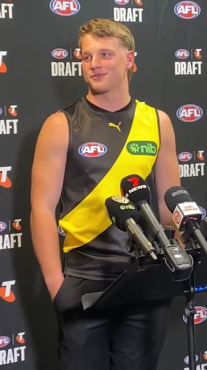 AFL Draft 2024: Pick 1 Sam Lalor faces the media