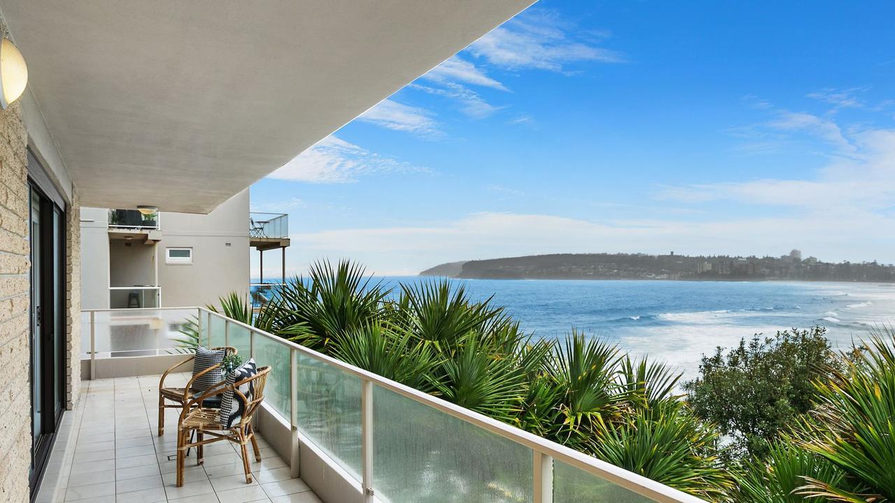 Views from the Queenscliff apartment which sold $575,000 above reserve.