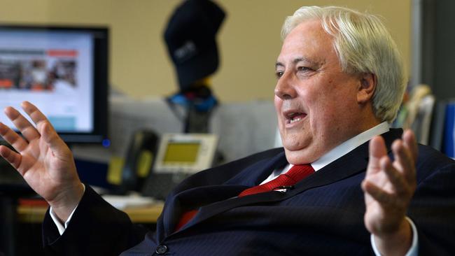 Brash, self-promoting billionaire with political ambition Clive Palmer.