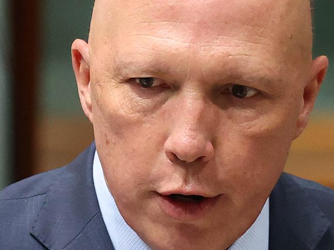 CANBERRA, AUSTRALIA - NewsWire Photos  NOVEMBER 24, 2021: Peter Dutton during Question Time in the House of Representatives in Parliament House Canberra. Picture: NCA NewsWire / Gary Ramage