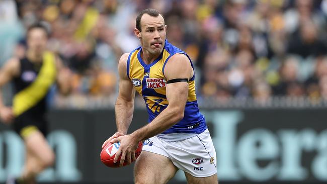 Shannon Hurn has stood down as Eagles captain. Picture: Getty Images