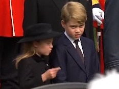 Princess Charlotte schools George at funeral