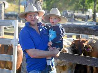 VEGANDALS: Tom Marland (and son Jack) shared his views of vegans on social media. Picture: Max Fleet BUN090714DRY7