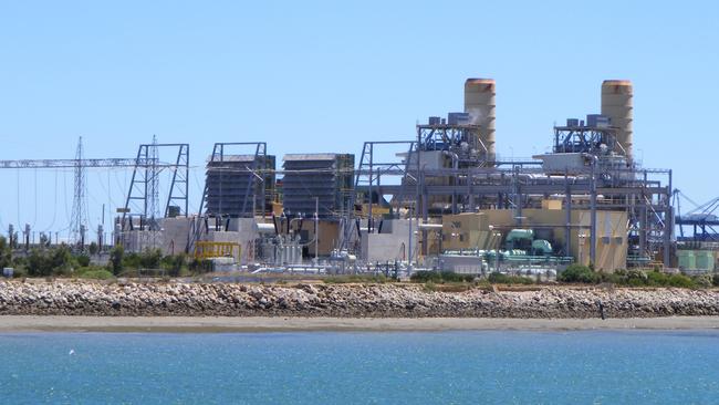 The Pelican Point power station north of Adelaide.