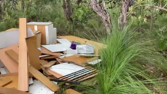 Kitchen dumped in Cooloola national park