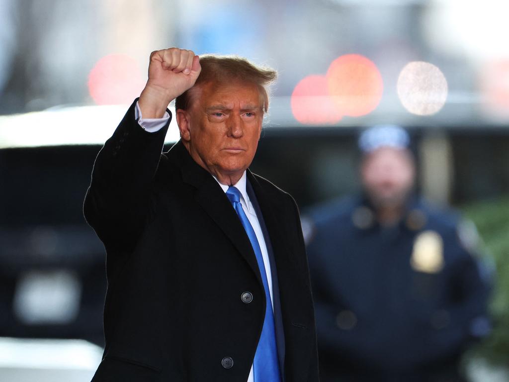 Former US president Donald Trump leaves Trump Tower for Manhattan federal court before his trial was delayed. Picture: AFP