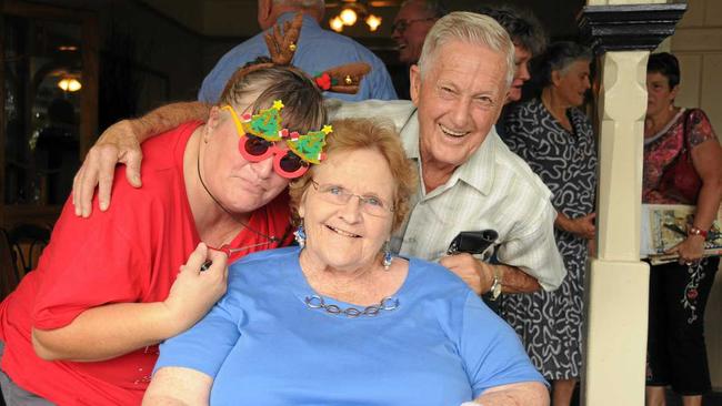 Aline Briggs personal carer with Rae and Roy Mayfield. Picture: Renee Pilcher