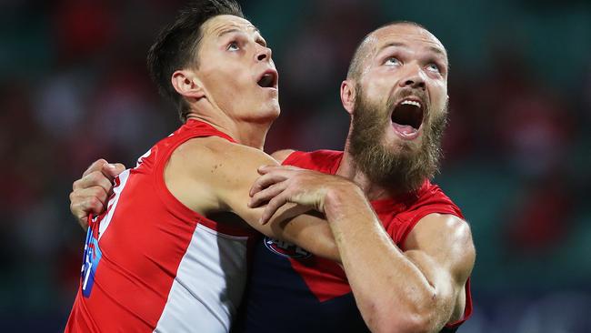 Max Gawn has been a dominant force in the ruck this season. Picture: Phil Hillyard