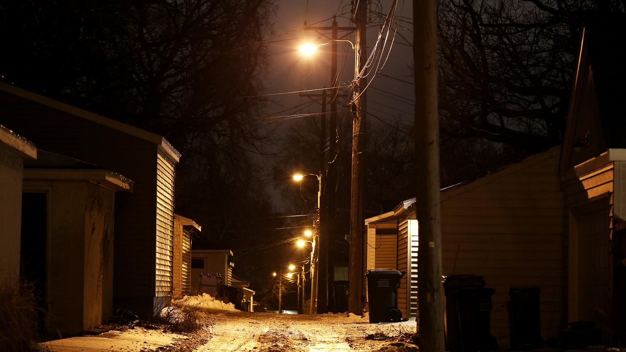 The alley where Justine Diamond was shot and killed by Minneapolis officer Noor in 2017. Picture: AAP.