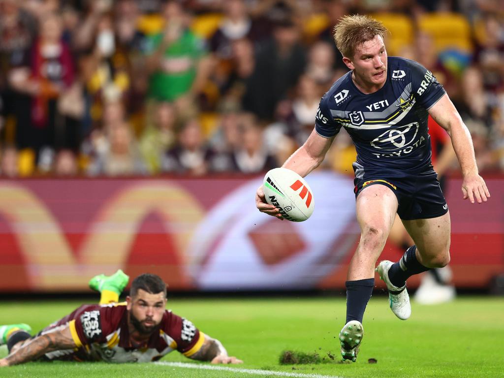 Tom Dearden produced a moment to remember despite the loss. Picture: Chris Hyde/Getty Images