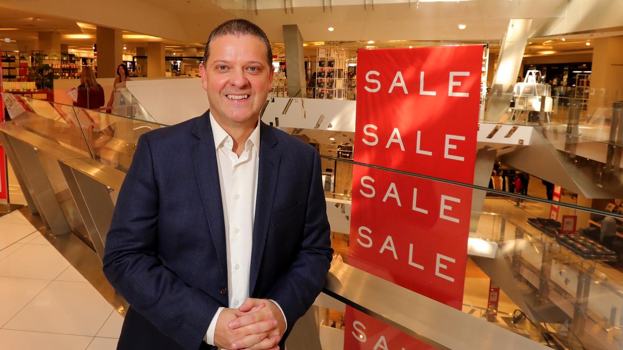 Myer stores general manager Tony Sutton sent the memo to concessions staff. Picture: Stuart McEvoy