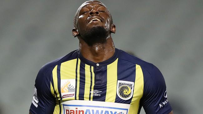 Usain Bolt will pursue opportunities elsewhere after failing to accept a deal with the Mariners. Picture: Brett Costello