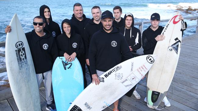 The La Perouse Board Riders Indigenous Corporation at their home surf break off Bare Island,. The club is seeking to raise $50,000 to support junior participation programs. Picture: AAP IMAGE/ Danny Aarons