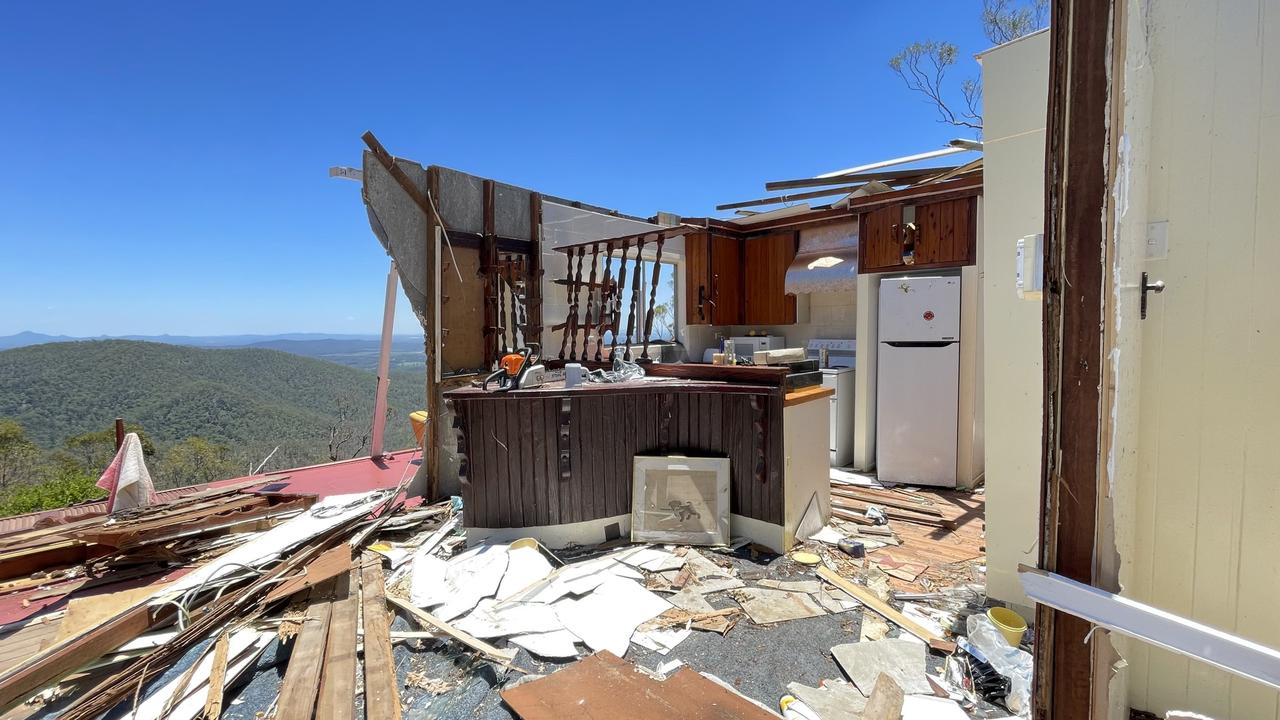 Home torn apart following storms along the Gold Coast after Christmas. Picture: NCA NewsWire / Scott Powick