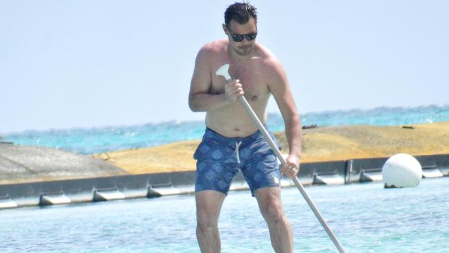 Taylor is having some fun in the sun. Picture: Splash News