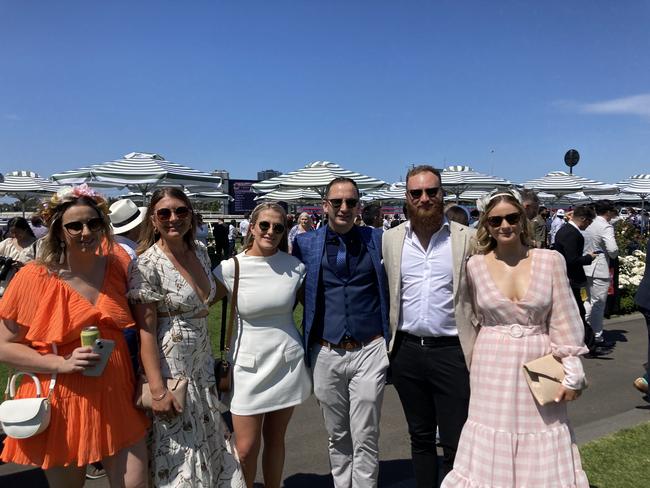 Emily O Brien, Georgie Pinckney, Olivia Jarvis, Kerry Cook, Jack Sangster and Kristie Sangster