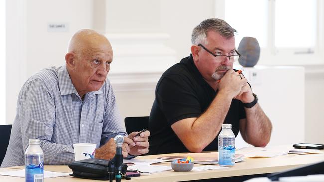 Cairns Regional Council mayor Bob Manning and Douglas Shire Council mayor Michael Kerr. Picture: Brendan Radke