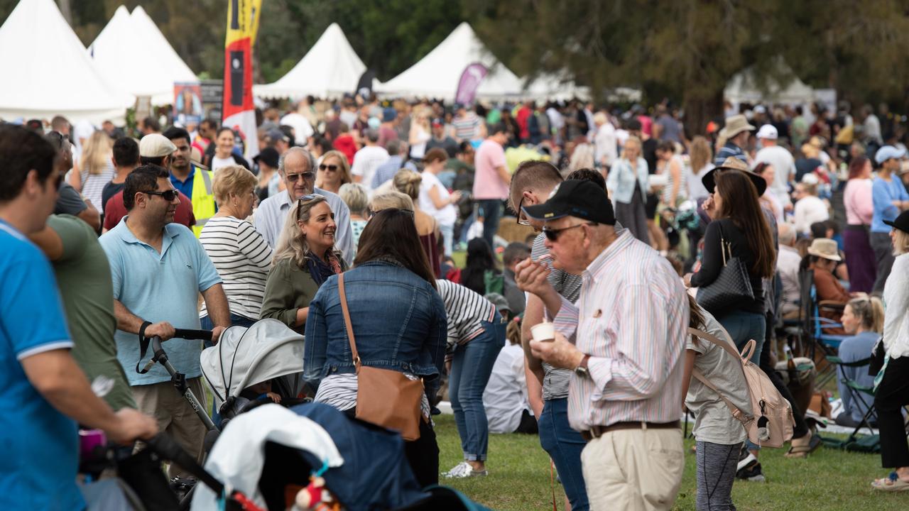 Cork and Fork the annual gourmet food and wine festival on the waterfront at Putney on Sunday May 19 2019. (AAP IMAGE / MONIQUE HARMER)