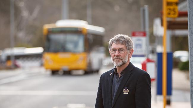 Adelaide Hills Mayor Bill Spragg, pictured in Crafters, said the routes running at a surplus should subsidise those running at a loss. Picture: Matt Turner