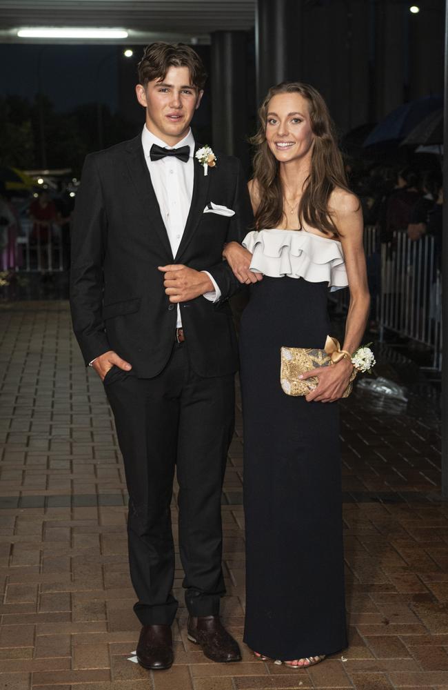 Stirling Gould and partner Alice Finlayson at Toowoomba Grammar School formal at Rumours International, Wednesday, November 13, 2024. Picture: Kevin Farmer