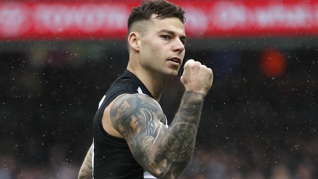 Jamie Elliott is weighing up free agency interest from Melbourne and Brisbane Lions. Picture: Dylan Burns/AFL Photos via Getty Images.