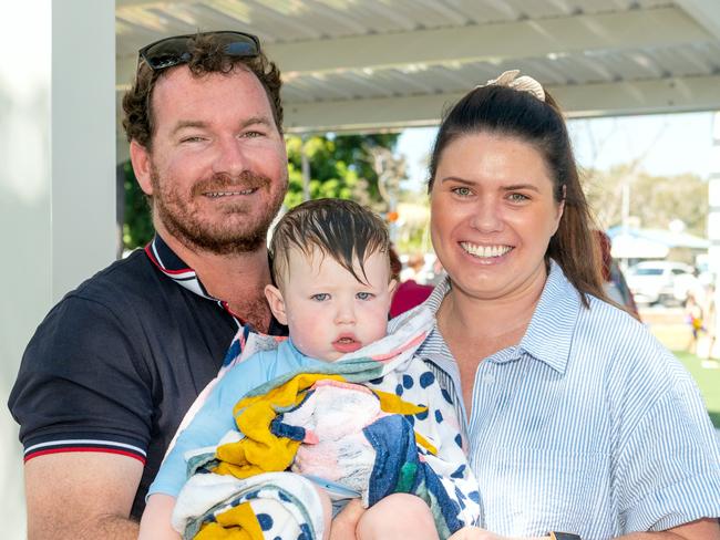 Chris, Ryder and Laura Barwell at the official opening of Seaforth Esplanade Redevelopment Saturday 2 September 2023 Picture: Michaela Harlow