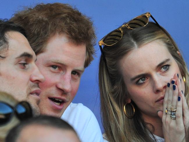 Prince Harry and his former on-off girlfriend, Cressida Bonas, in 2014. Picture: AFP