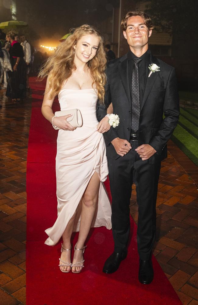 Hannah Coggan and partner Jack Haddow at Fairholme College formal, Wednesday, March 27, 2024. Picture: Kevin Farmer