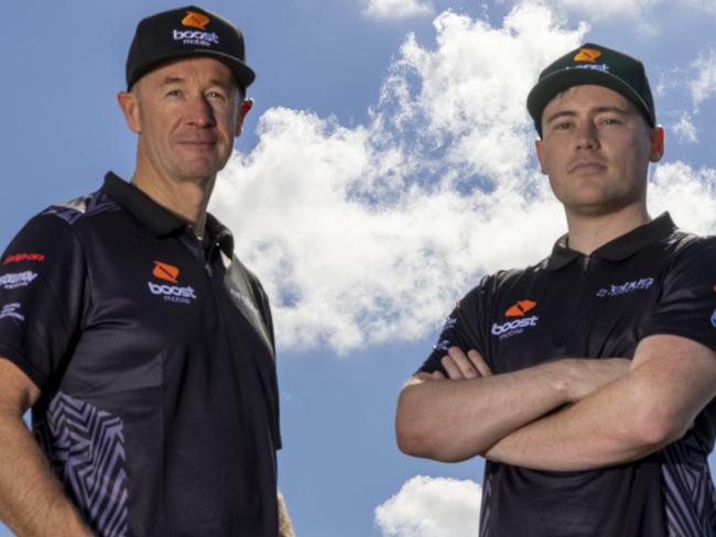 Supercars legend Greg Murphy (left) is making a sensational comeback to the sport.