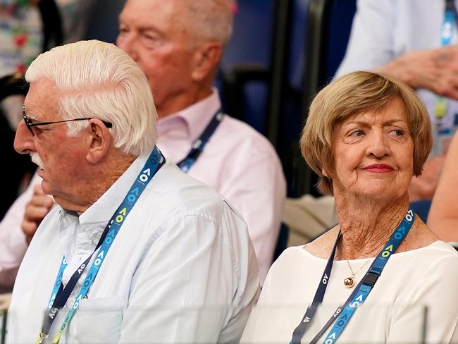 Margaret Court and husband Barry. Picture: AAP