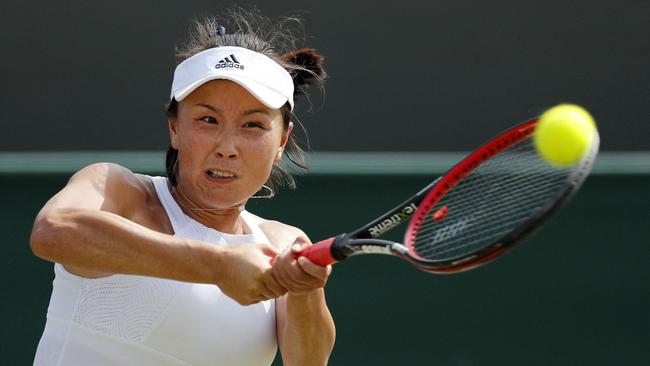 China's Peng Shuai. Photo: Adrian Dennis / AFP