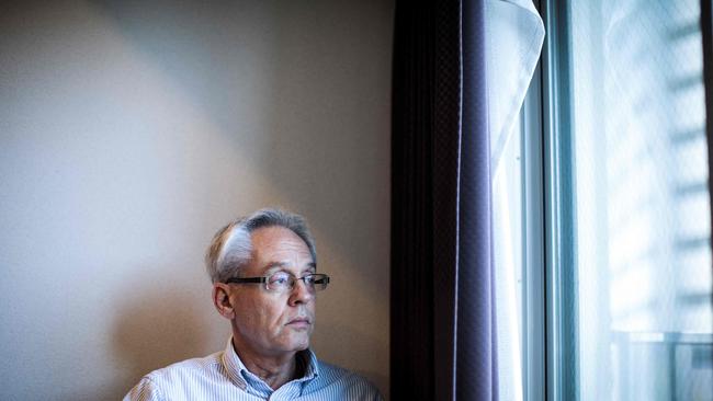 Former Nissan executive Greg Kelly, who will likely dodge prison time after being handed a suspended sentences, poses at his apartment in Tokyo. Picture: Behrouz Mehri / AFP.