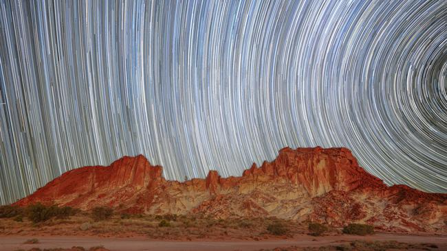 Brody Gamble's ’Rainbow Valley - Valley of the Stars’, which netted him top spot in the astrophotography category in the 2024 Australian Geographic Nature Photographer of the Year. Picture: Brody Gamble