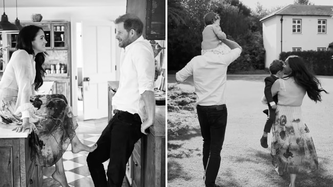 Harry, Meghan, Archie and Lilibet. Image: Netflix/Youtube
