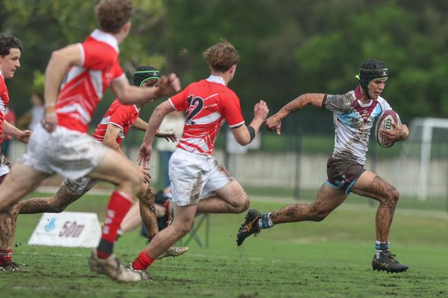 QLD_WSN_ROUND_WK50 Saturday May 17, 2025 – TAS First XV rugby union between Ormiston College and St Paul's College. Played at Ormiston college, Ormiston. Photography by Stephen Archer