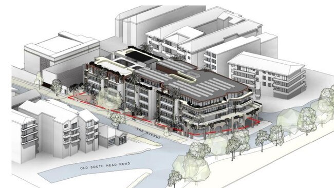 An architectural plan of the proposed development where Jesse’s Cafe Bakery operates.