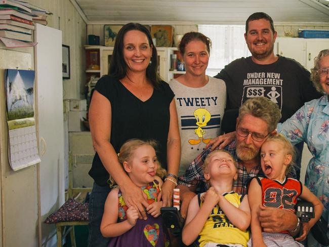 Gary Madden reunited with his family on the Sunshine Coast.