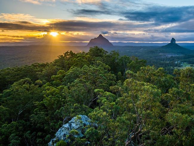 Looking towards the Glass House Mountains. Picture: Dale Clark Photography