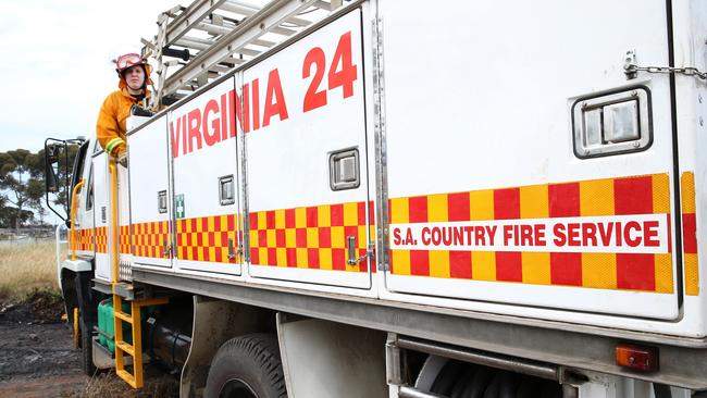 CFS fire truck attending to a grass fire. Picture: Stephen Laffer