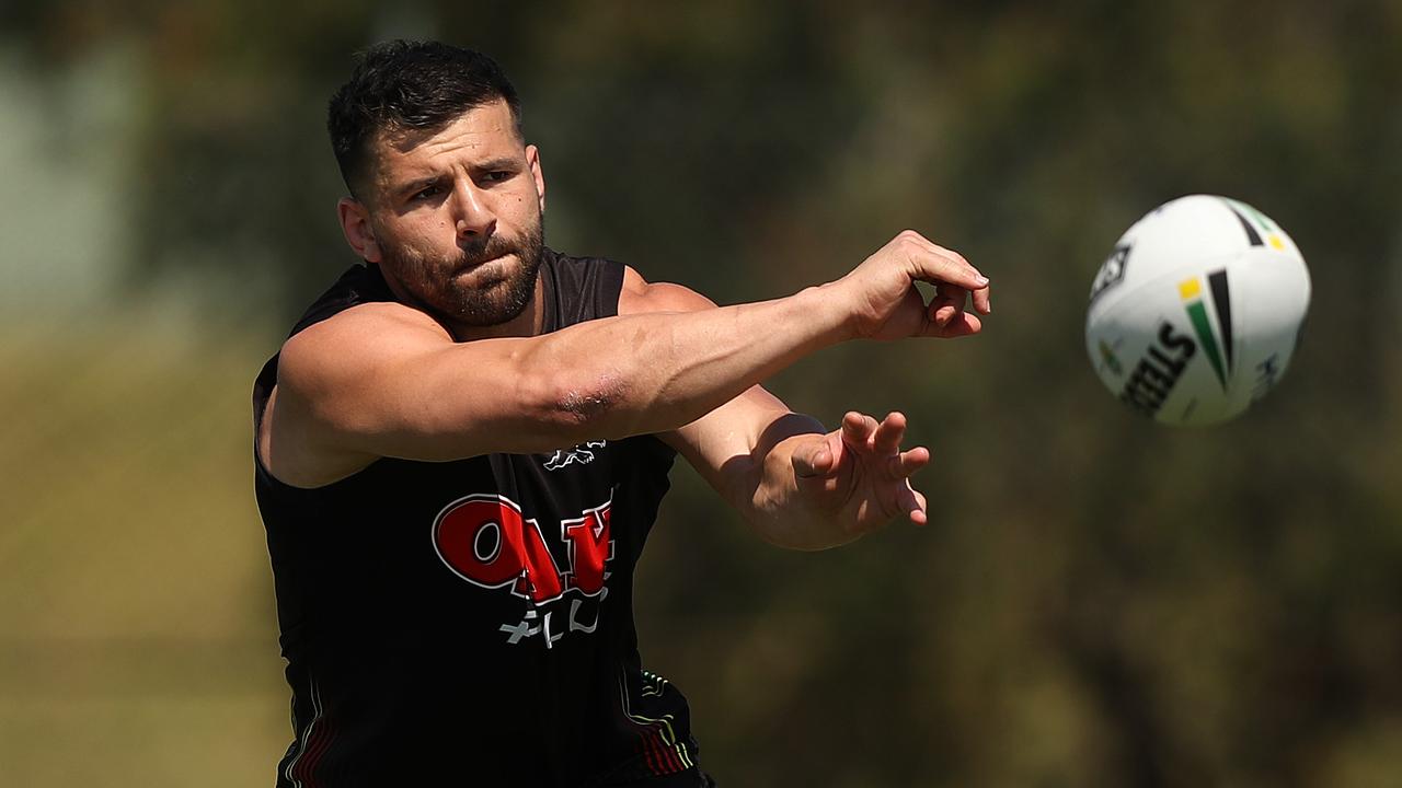 Josh Mansour isn’t noted for his try assists. Picture: Brett Costello