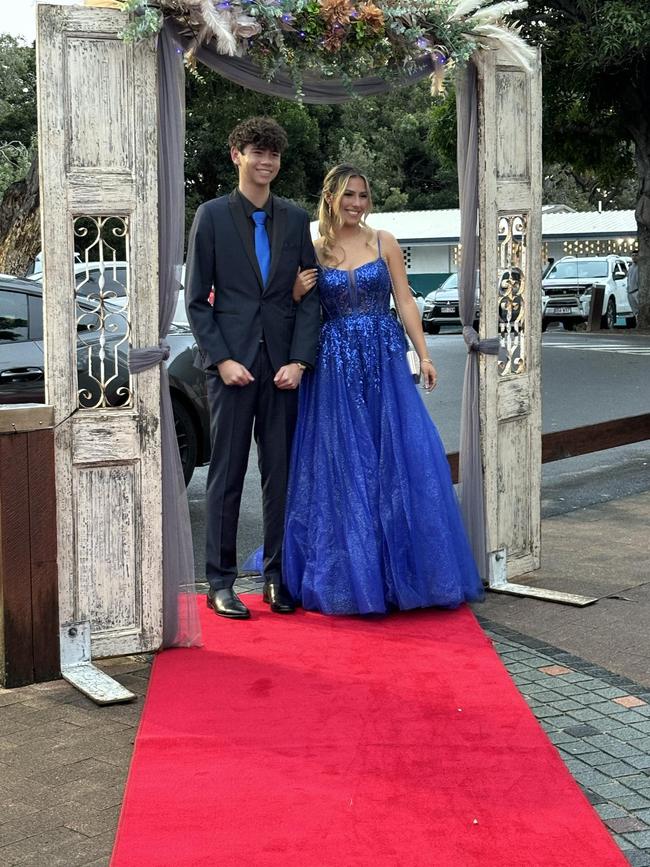 Students arrive at the Hervey Bay State High School formal.