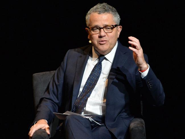 (FILES) In this file photo taken on January 29, 2016 Moderator Jeffrey Toobin, writer, The New Yorker attends the 2016 "Tina Brown Live Media's American Justice Summit" at Gerald W. Lynch Theatre in New York City. - A CNN contributor who went on a leave of absence eight months ago after exposing himself during a Zoom call returned to the air on June 10, 2021. (Photo by Slaven Vlasic / GETTY IMAGES NORTH AMERICA / AFP)