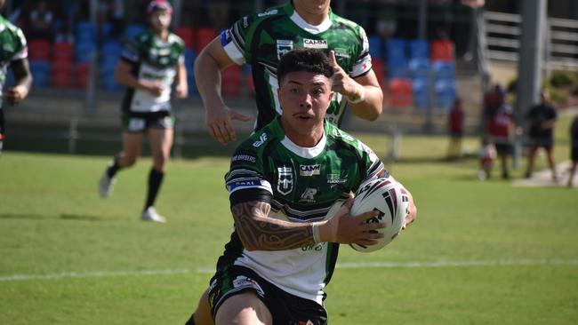 Meninga Cup semi-final action between the Ipswich Jets and Townsville Blackhawks. Saturday April 15, 2023.