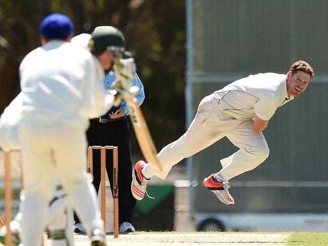 Premier Cricket: Greenvale Kangaroos v Northcote. Trent Waring for Greenvale