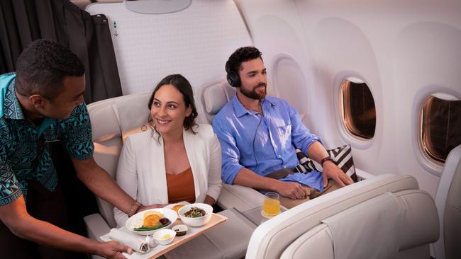 On-board Fiji Airways Business Class