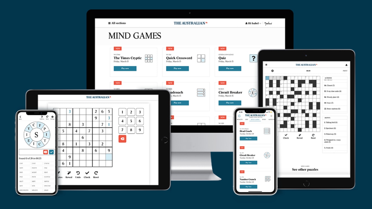 Mind Games Latest Crosswords Quizzes Sudoku The Australian